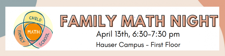 Family Math Night – April 13th