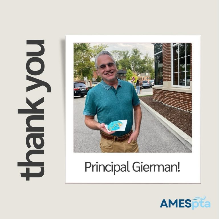 Thank you, Principal Gierman!
