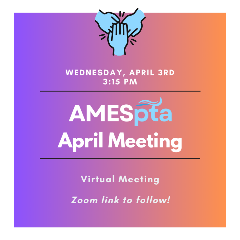 Save the Date, April General Meeting